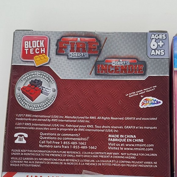 New Block Tech Figurines Lot of 4 - Fire, Police, Turbo Racers, Best Friends - Picture 7 of 16